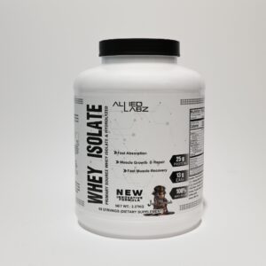 Allied Labz Whey Isolate Protein Powder – Fast Absorption Muscle Recovery Supplement | 25g Protein & 13g EAAs
